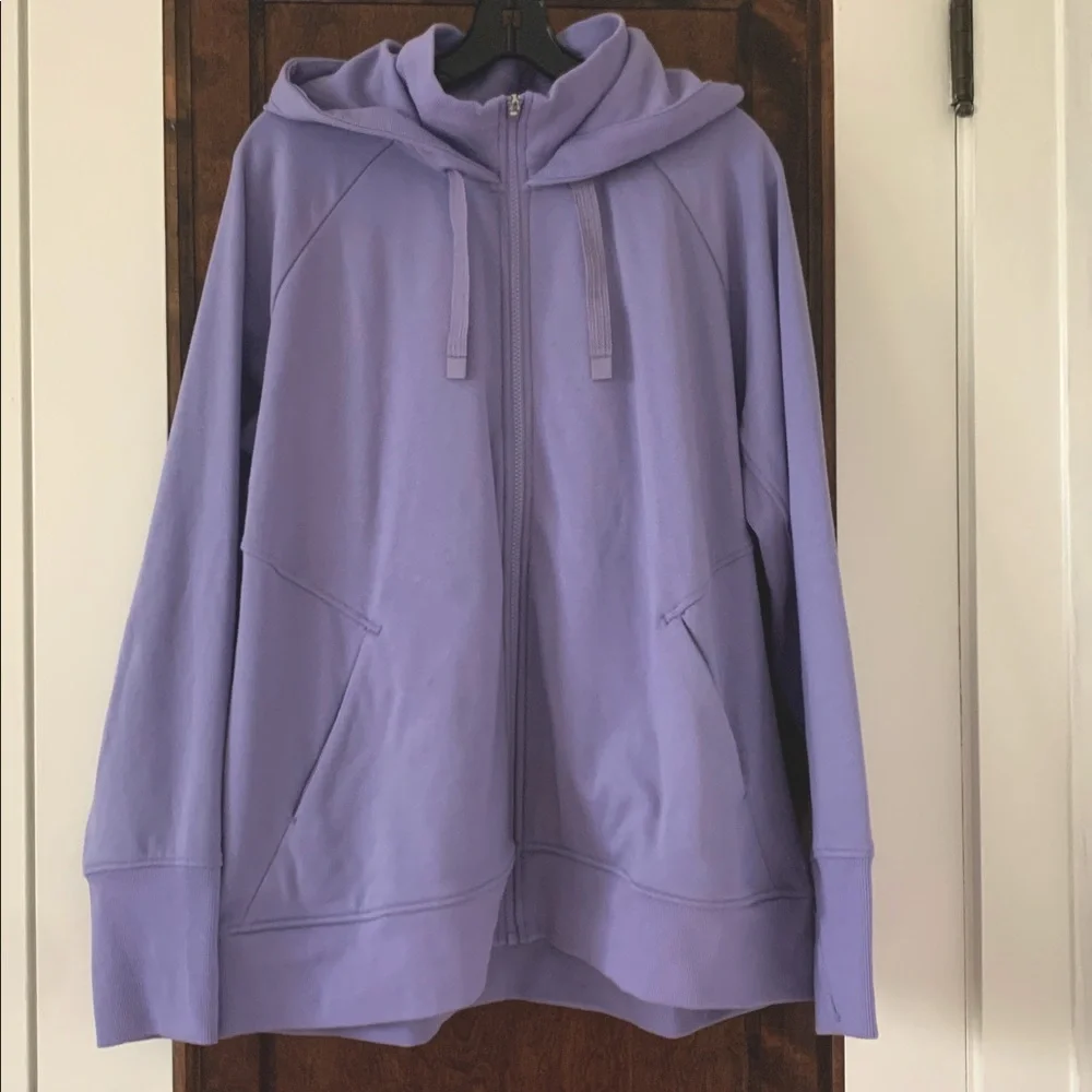 Athleta Triumph Hoodie Aurora Purple Hoodie Sz 2X Like New $108 Retail - Picture 3 of 6